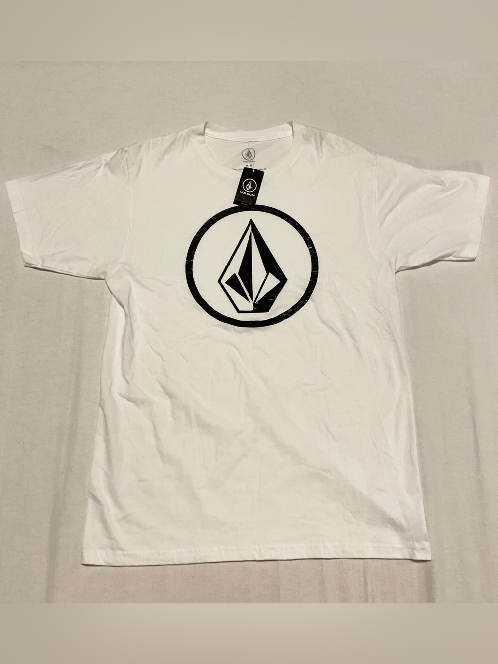 Volcom Men’s Orderly SST Graphic T-Shirt White Size Medium